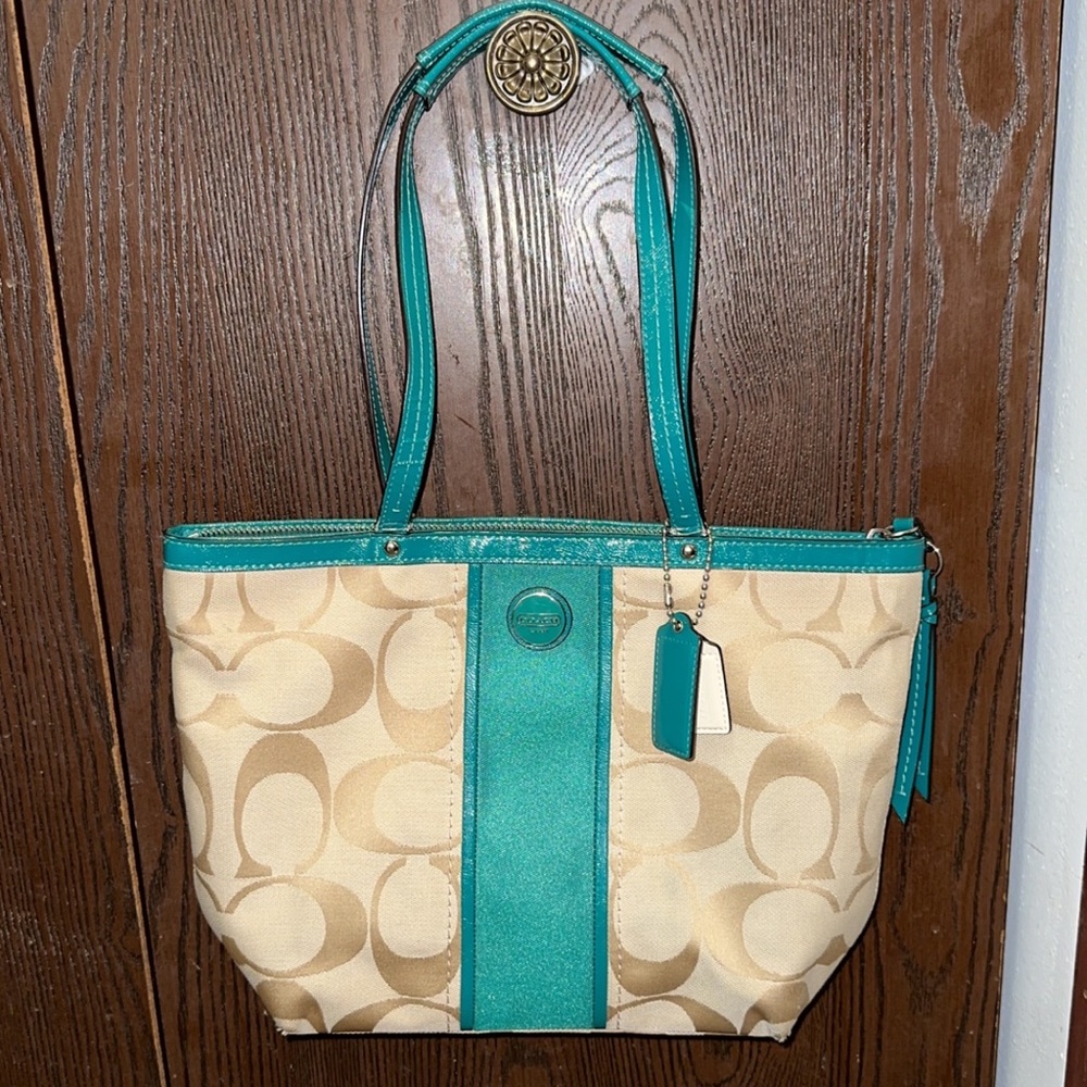 Coach signature tote bag